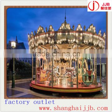 European Style 24 Seats Carousel Amusement Park Equipment