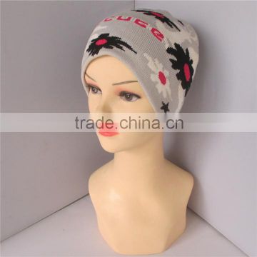 Wholesale Printing Design High Quality 100%Acrylic Promotional Knit Beanie