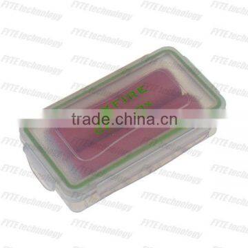 Waterproof household plastic battery box for 18650 batteries