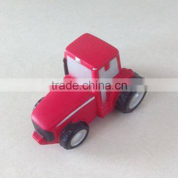 pu foam red tractor head toys