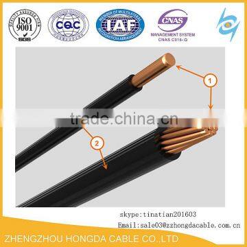 4/0 AWG Copper Wire Black Color THW Cable