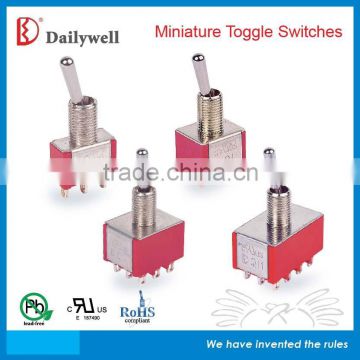 3P 4P SP DP GOLD PURE-TIN Miniature Toggle Switch