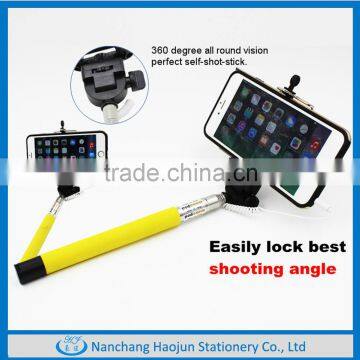 2015 Selfie stick Upgraded Wired Monopod For Moblie And Camera