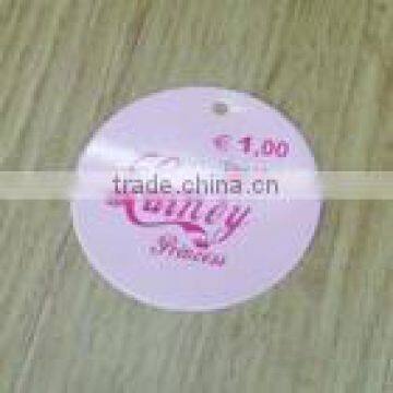 colorful round paper tag