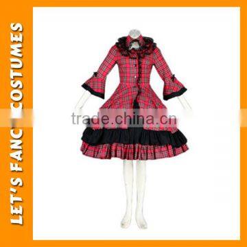 PGWC2527 Classic Style Tartan Dress Carnival Theme Party Dress Gothic Lolita Dress