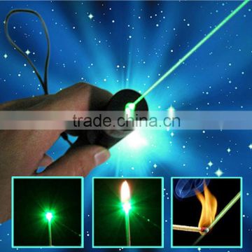 300mW Astronomy Military Adjustable Focus Green Laser Pointer 532nm Burning Lazer Intense Beam