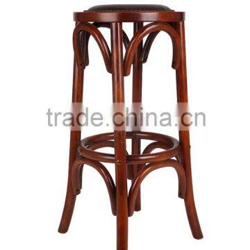 French High Seat Wooden Bar Chair photo-3