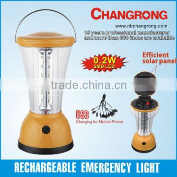 changrong rechargeable led solar lantern with low price