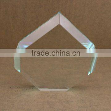 Customed Diamond Shaped Photo K9 Crystal Blank With Base photo-3