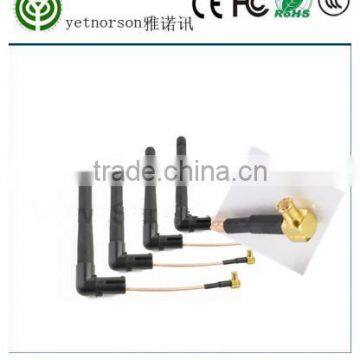 high quality 433mhz rubber antenna with 6cm 316 cable pigtail and mcx connectror