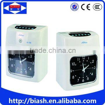 employee time card punch time clock machine