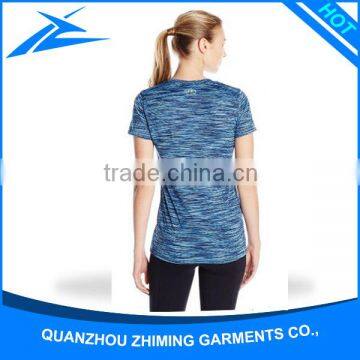 Comfort Short Sleeve Summer Cotton Woman T-Shirt V-Neck With Customized