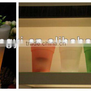 ABS&PS LED flowerpot light water proof LED VASE color changing for indoor decoration