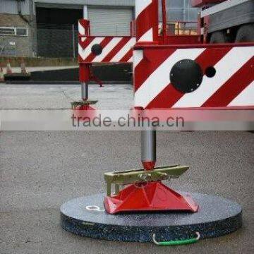 Durable HDPE&UHMWPE foot pad for crane plastic