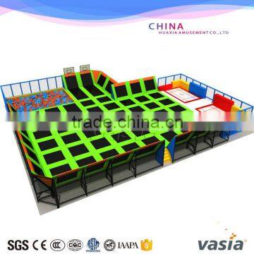 2016 ASTM foam pit jumping trampoline park with basketball hoop for sale                        
                                                                                Supplier's Choice