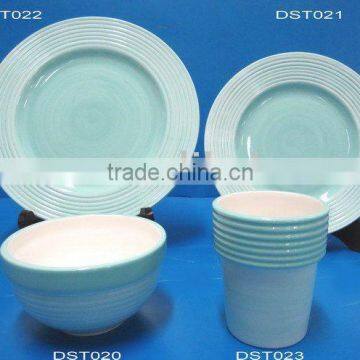 16pcs dinner set with embossed designs