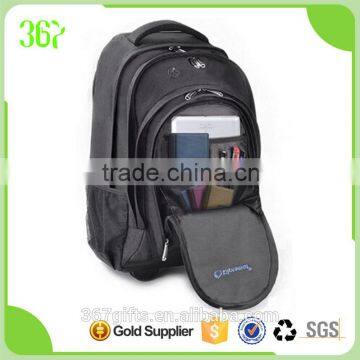 Wholesale Online Backpack Trolley Wheeled 600D Polyester Trolley Bag With Many Pockets photo-4