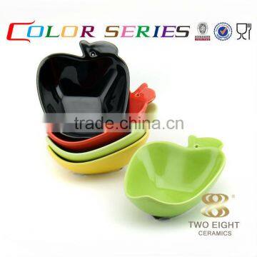 new china products for sale tableware , apple shape ceramic bow