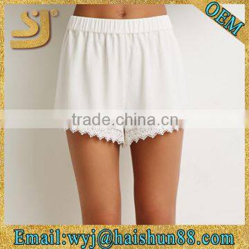 Unique elastic waist shorts for women, active dry fit fashion shorts