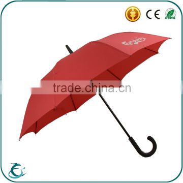 customize logo top quality fiberglass frame windproof straight rain umbrella