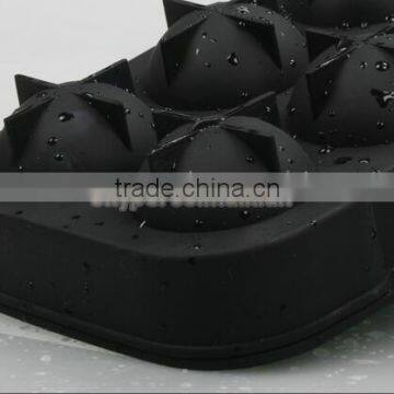 Silicone Round Ice Balls Maker Tray Six Large Sphere Molds Cube Whiskey Cocktails photo-3