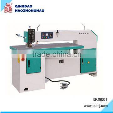 Woodworking veneer splicer machine