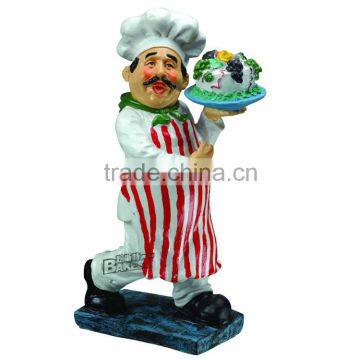 New arrival plasthetics chef model for display/cook doll/chef mold/cook doll for display/restaurant table display
