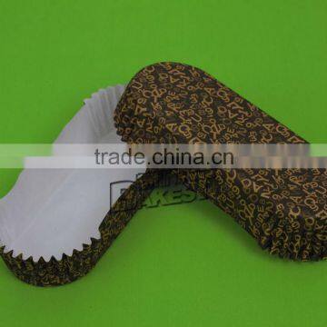 black number patterns big size boat shape paper cakecups liners/standard size greaseproof paper cupcake liners