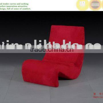 red small chair/armless chair/moden fabric chair