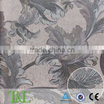 High end embossed pvc wallpapers italy style