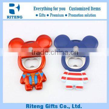 Hot-selling Pvc Coated Beer Opener Bear Shape