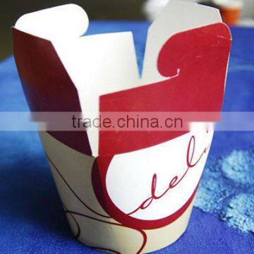 disposable printed take away paper bowl for noodles and food