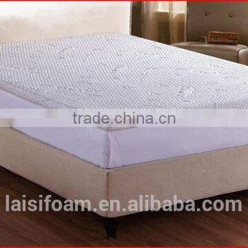 100% polyester memory foam mattress formattress cover with zipper LS-M-011-D memory foam mattress