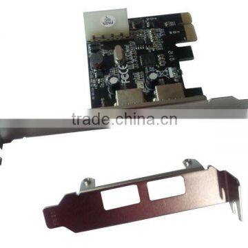 2 PORT USB 3.0 PCI-E Post Card