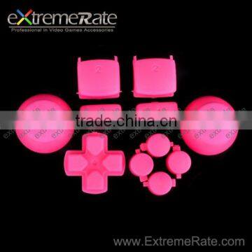 Factory Manufactured replacement full set buttons For PS3 Controller Pink