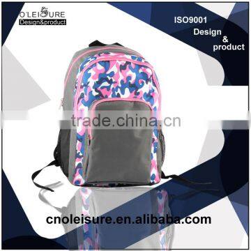 2015 wholesale school traval backpack printing backpack