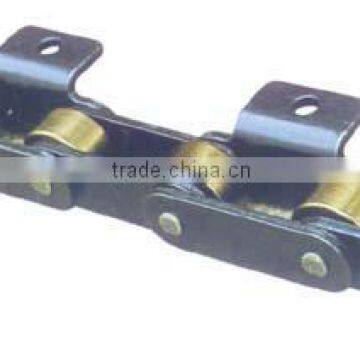 Double pitch transmission chain