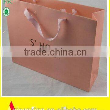 Pink Clothes Paper Bag with Customized Design