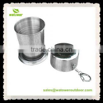 Camping stainless steel folding mug