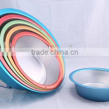 All colorful aluminum wash basin for wedding