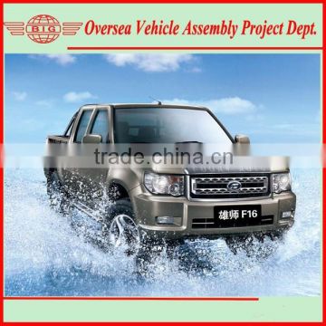 Left Hand Driving Euro IV Standard Gasoline Engine Double Cabin 4x4 Pickup