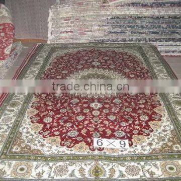 Oriental pure silk handknotted chinese factory make silk carpet