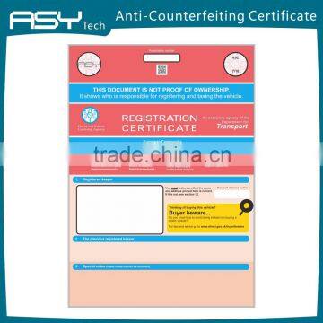Watermark Invisible UV Security Certificate Printing photo-5