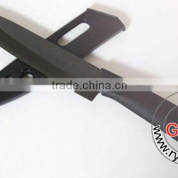 5" Ceramic Knife Chef's Helper Black Blade knife with sheath