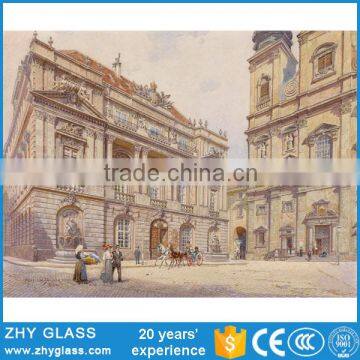 Famous Architecture Street Simple Oil Painting Designs