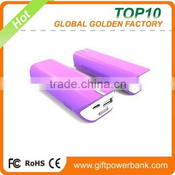 2015 pink portable mobile power bank 2600mAh