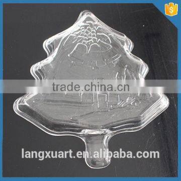 New Products Clear Glass Christmas Tree Plate photo-3
