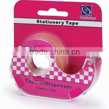 Bopp Stationery tape - one side plistic dispenser + one tape