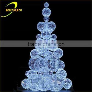 Hot Sales Assembled Christmas Ball Tree Christmas Tree Artificial Tree for Shopping Center Garden Decoration photo-3