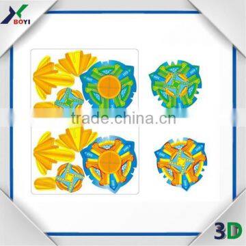 3D PP Plastic Puzzle Spinning Top 3D Toy photo-4